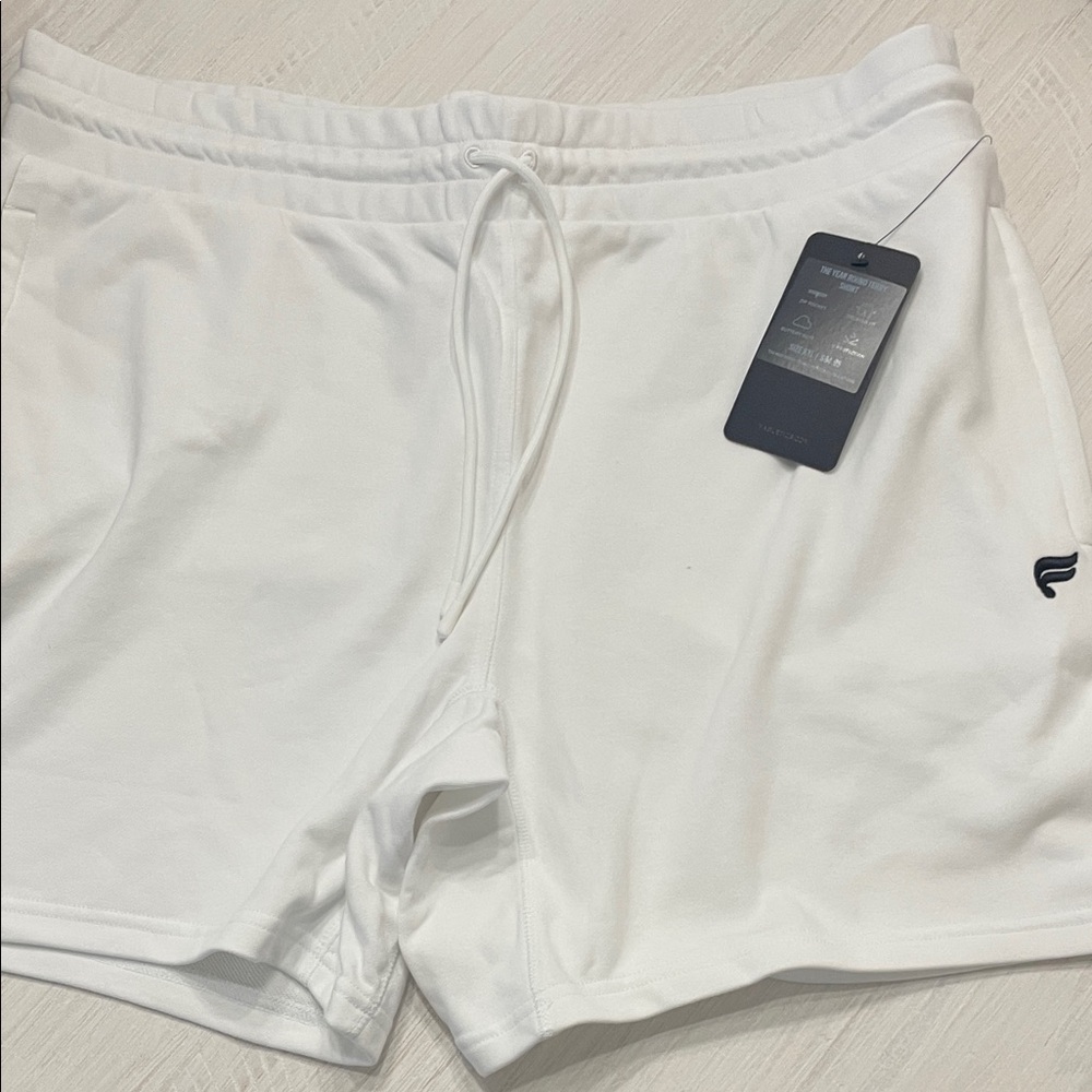 Fabletics Men's Classic Terry Year Round Short White Athletic Shorts